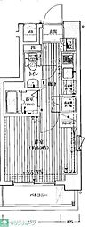 ヴァレッシア菊川シティ 1Kの間取図画像