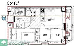 ES-Grande大島ガーデンテラス 3LDKの間取図画像
