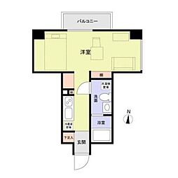 THEA ワンルームの間取図画像