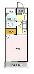 アネックス弐番館 1Kの間取図画像