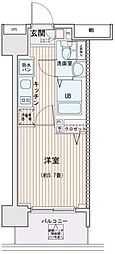 エスティメゾン錦糸町2 1Kの間取図画像