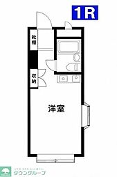 吉野ハイツ ワンルームの間取図画像