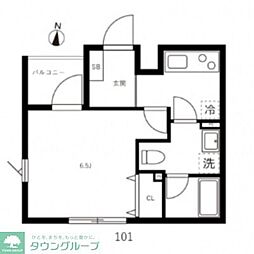 MUKOUJIMAdot. 1Kの間取図画像