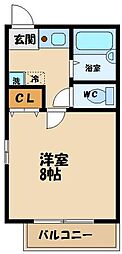 Ｓｕｎ　Ｓ・Ｐコーポ 1階1Kの間取り