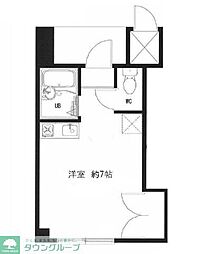 Cornusハイツ 3階ワンルームの間取り