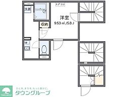 レオネクスト吉祥寺イーストＹ 3階1Kの間取り