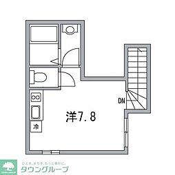 メゾン・ベテルギウス 203 2階ワンルームの間取り