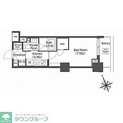 コンフォリア西荻窪 1Kの間取図画像