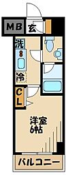 ドルチェParco東京府中 1Kの間取図画像