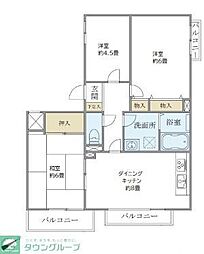 ヴェール久我山 3LDKの間取図画像