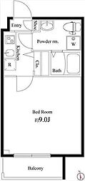 グリシーナ上北沢 1Kの間取図画像