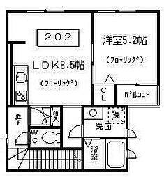 ロンド荻窪 1LDKの間取図画像