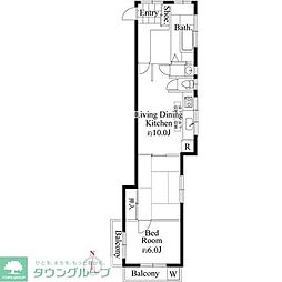 シーズ・レジデンス永福町メゾン 2LDKの間取図画像