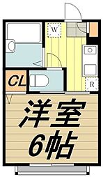 サンモール吉祥寺 1Kの間取図画像