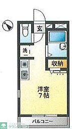 テラス天沼 ワンルームの間取図画像