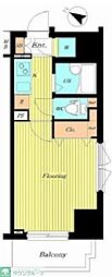 菱和パレス笹塚 1Kの間取図画像