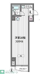グリューネンハイム ワンルームの間取図画像