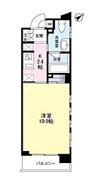 プロスペクト荻窪 1Kの間取図画像