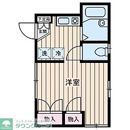 セードルエム ワンルームの間取図画像