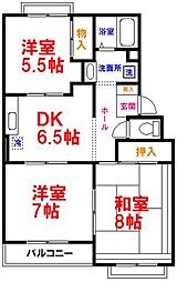 間取図画像 3DK