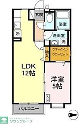 ボヌール（柏町） 1階1LDKの間取り