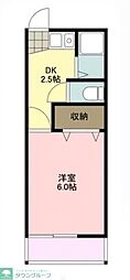 みずきハイツ 1Kの間取図画像