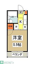 Am House 1階1Kの間取り