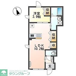 メゾン・ド・アロハ 2LDKの間取図画像