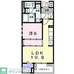 フォレストガーデン小門町 1LDKの間取図画像