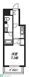 リヴシティ八王子 1Kの間取図画像