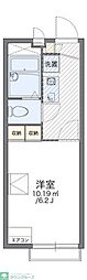 ルキア 1Kの間取図画像