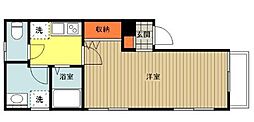reem中野上町 1Kの間取図画像