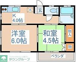 コーポニューハッピー 2Kの間取図画像