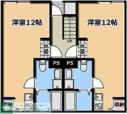 仮)クレール・アブニール立川 ワンルームの間取図画像