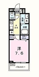 ラ・ステラ 1Kの間取図画像