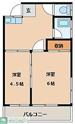 コーポMY 2Kの間取図画像