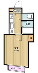 プレミア立川 1Kの間取図画像