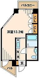 エルセレッソ 1Kの間取図画像