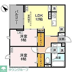 間取図画像 2LDK