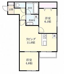 IN Residence東川口 2LDKの間取図画像