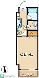 メゾン朋泉高砂 1Kの間取図画像