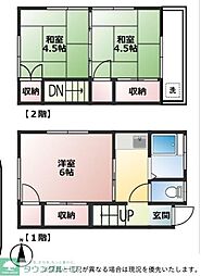 扇アパート 3Kの間取図画像