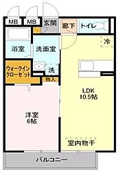 ILIOS 1LDKの間取図画像