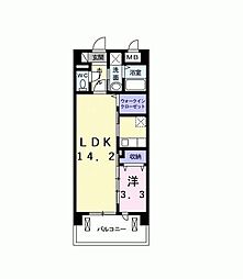 メゾンドラック 1LDKの間取図画像