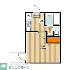 グランコート岩槻久伊豆 1Kの間取図画像