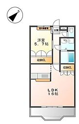 JR中央線 八王子駅 バス19分 丹木1丁目停下車 徒歩1分の賃貸アパート 1階1LDKの間取り