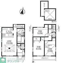 ＢＬＯＯＭＩＮＧ　ＭＡＩＳＯＮ日野市程久保2丁目 3LDKの間取り