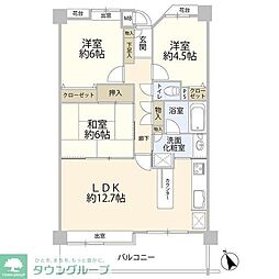 ルイシャトレ多摩センター二番館（0005237） 1階3LDKの間取り