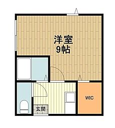 カインドネス八王子緑町 1階1Kの間取り