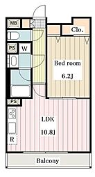 クオリアガーデン千人町 3階1LDKの間取り